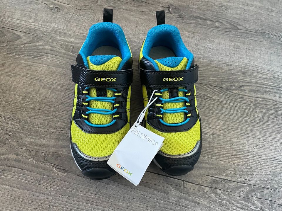 Geox Jungen Sneaker "Magnetar" Schwarz/Limette - Größe 30 *Neu in Calw