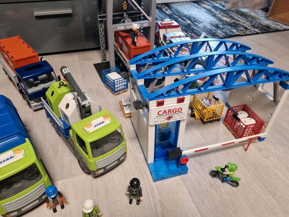 Xxl Playmobil Pm Cargo Maxx7 Bagger Mühlfahrzeug Kran Lager in Rehfelde