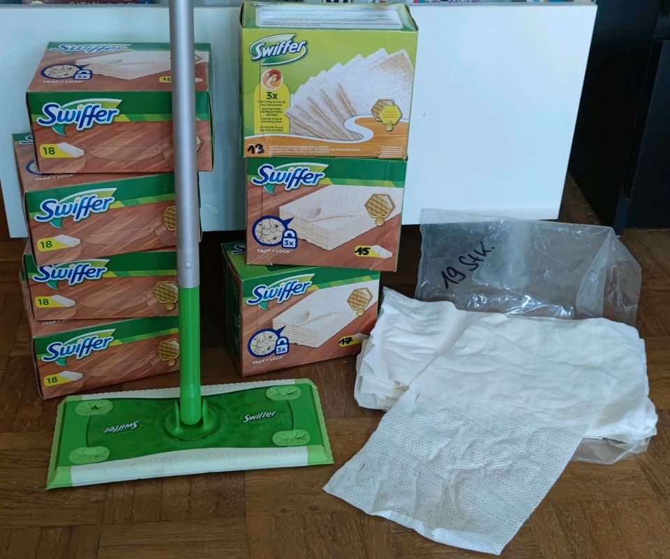 Swiffer mit 136 Tücher Set | 4 Packungen Neu 4 + geöffnet voll in Rauenberg