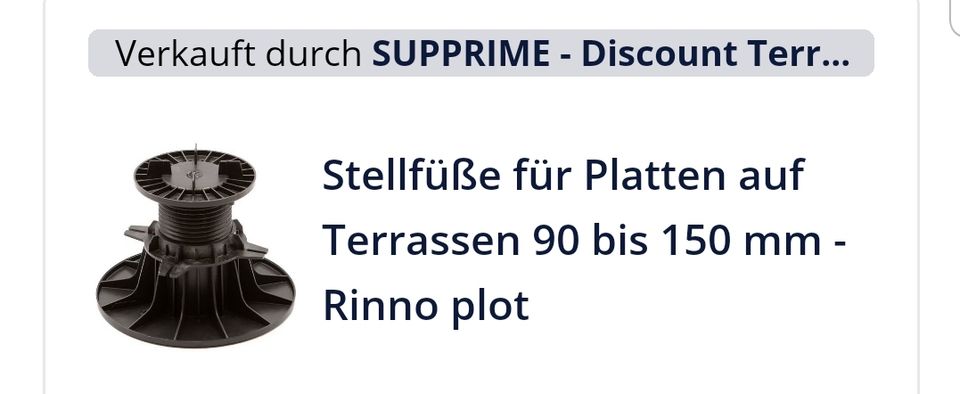 Rino Pilot Stellfüße  90 -150mm  77stück in Hildesheim