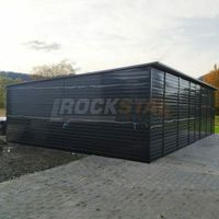 PREMIUM Garage Fertiggarage 7x5 m Flachdach Blechgarage Lager Sachsen - Wittgensdorf Vorschau