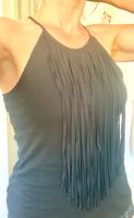 Zara trafaluc Fransen Shirt Top Träger Hippie Boho India Bändel Bayern - Heroldsberg Vorschau