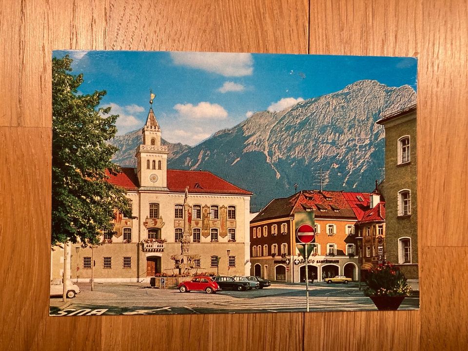 Alte Postkarte Bad Reichenhall Rathaus in Alzenau