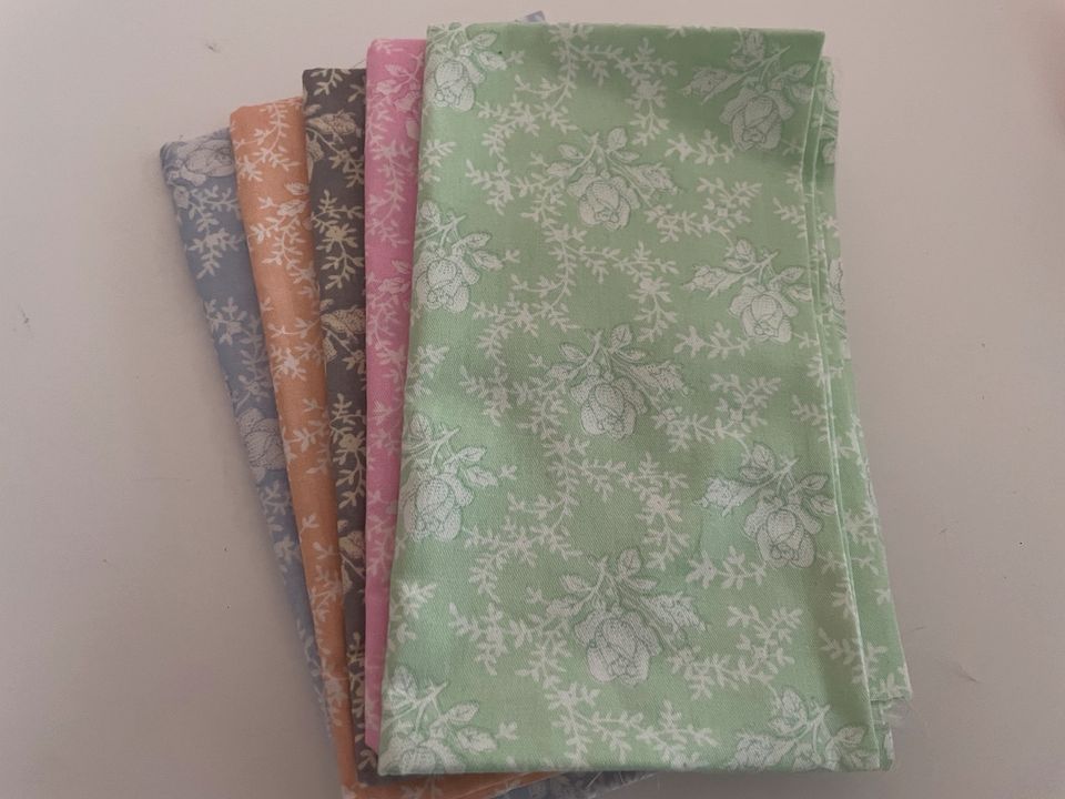 Stoffpaket Patchwork Quilt Blumen Baumwolle in Hagenbach