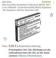 Neu! Akku kompatibel mit Binatone u. a. Handys Nordrhein-Westfalen - Warburg Vorschau