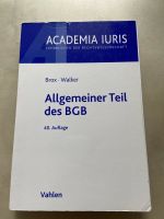 Brox/Walker Allgemeiner Teil des BGB 40. Auflage 2016 Nordrhein-Westfalen - Hagen Vorschau