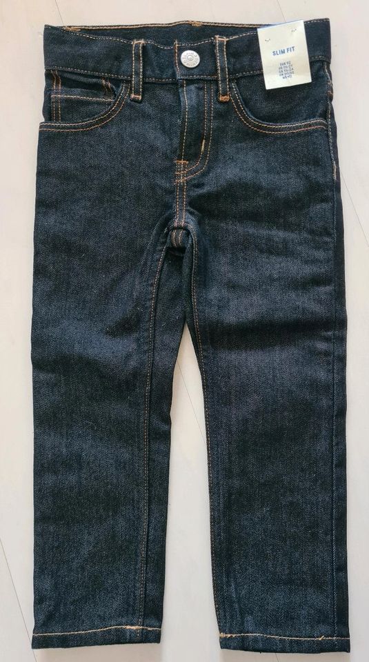 H&M Slim Fit Jeans SKINNY Denim Hose Jeanshose Blau Gr 92 NEU ETI in Berlin