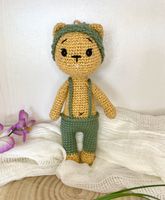 Teddy Bär Rassel Spielzeug Baby, Amigurumi gehäkelt Hessen - Niestetal Vorschau