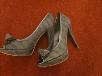 Plateau/Glitzer/High heel Gr.36 Zara München - Ramersdorf-Perlach Vorschau