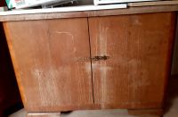 Holzschrank halbhoher H:80 cm mit 2 Türen für Upcycling 50er Thüringen - Sonneberg Vorschau