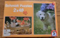 Schmidt Puzzle 2 x 48 Teile, gut erhalten, Katze & Hund Niedersachsen - Rieste Vorschau