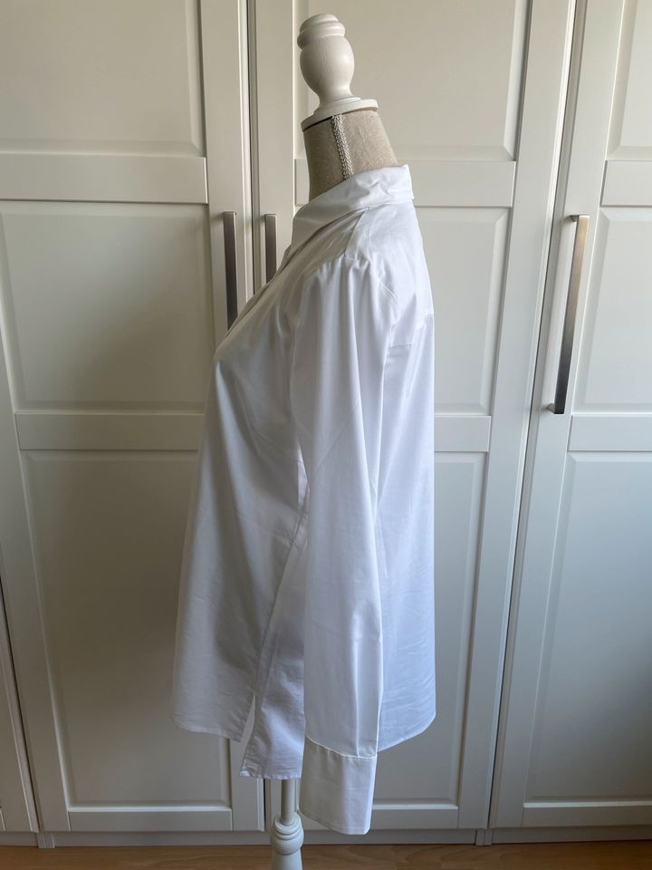 NEU mit Etikett- weiße Long-Bluse von More&More, 42, NP 60€ in Meerbusch