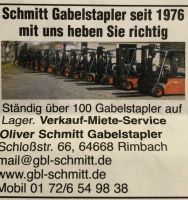 Verkaufe Linde Gabelstapler in allen Variationen! Hessen - Rimbach Vorschau
