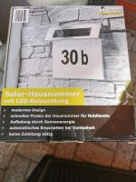Solar Hausnummer mit LED beleuchtung Niedersachsen - Bösel Vorschau