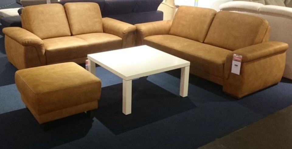 2 +2,5 Sitzer +Hocker Sofa Wohnzimmer Garnitur braun Dallas NEU in Soltau