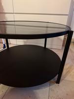 Runder Beistelltisch/Couchtisch schwarz Glas Metall 2 Ebenen Bayern - Beilngries Vorschau