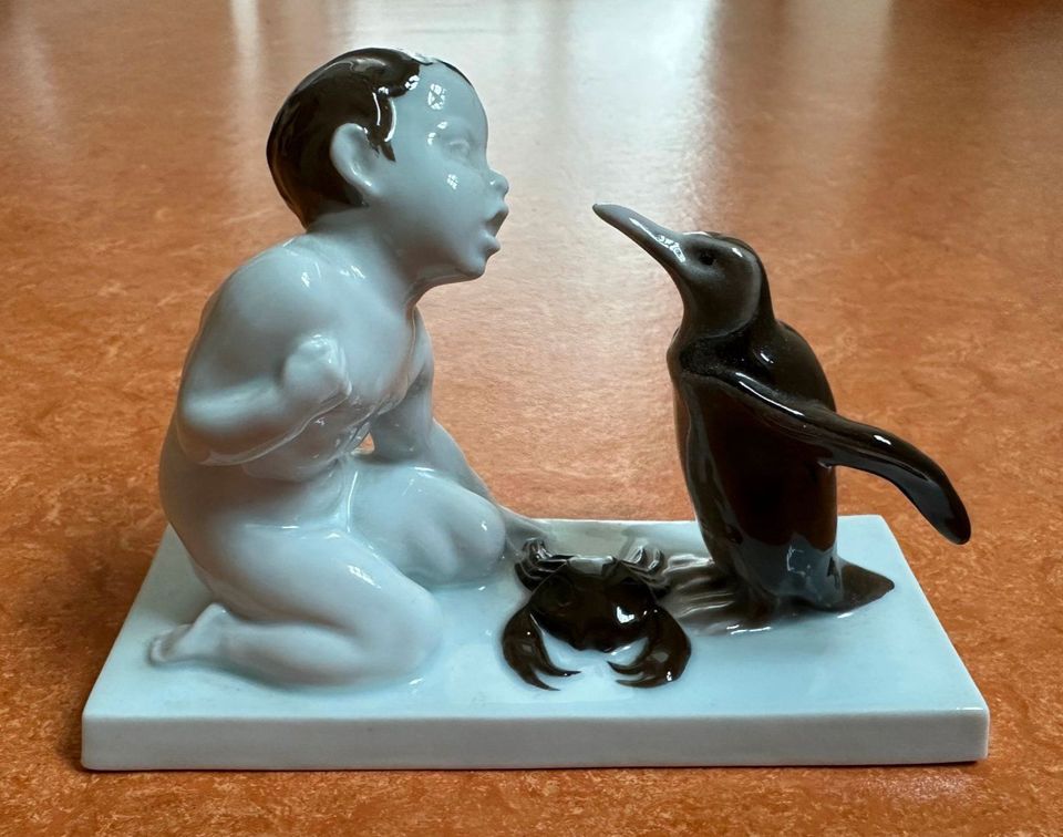 Knabe Pinguin Rosenthal Porzellanfigur unbeschädigt Liebermann in Wiesbaden