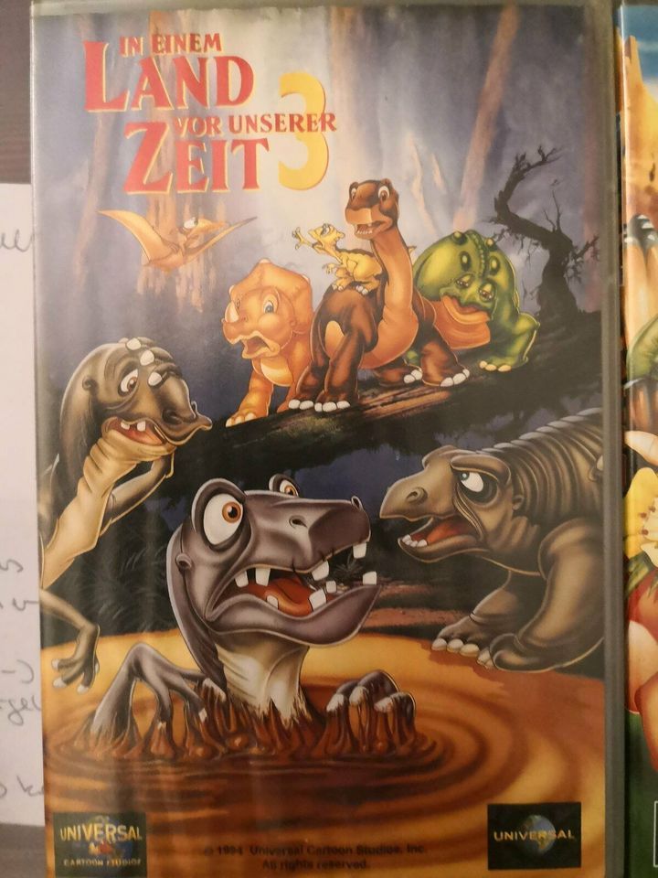 3er Set VHS * In einem Land vor unserer Zeit Teil 3-5 Dinosaurier in Kamp-Lintfort