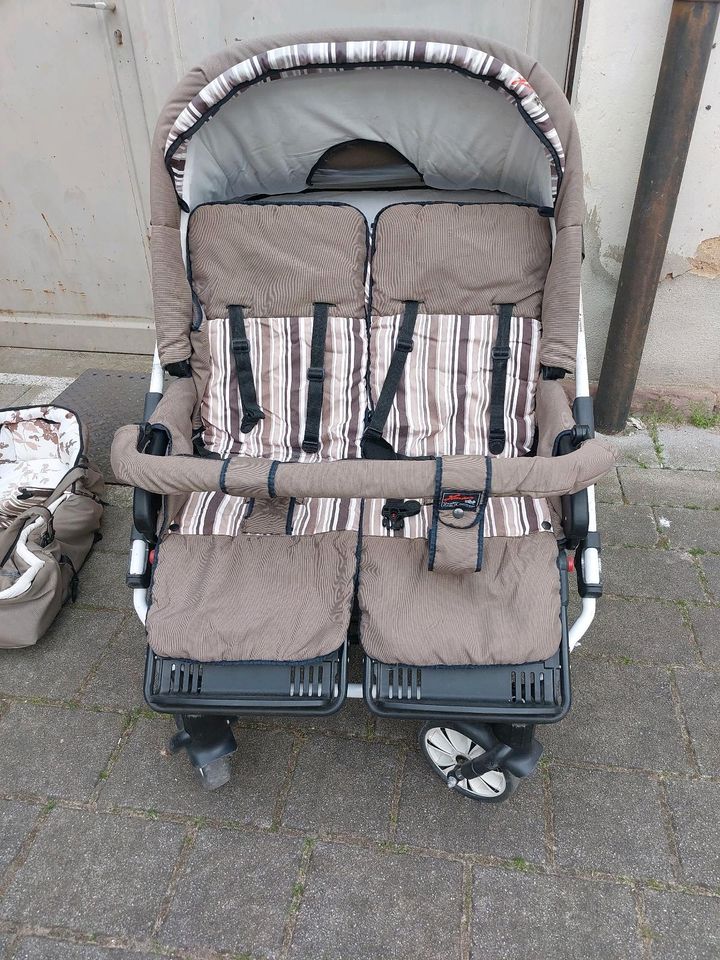 Hartan ZX 2 II Kinderwagen Zwillingswagen Doppelwagen in Karlsruhe