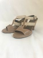 Leder High Heels Sandaletten mit Plateau Gr. 37 beige Baden-Württemberg - Alfdorf Vorschau