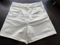 Zara Woman high Waist Mom Jeans Bermuda Shorts beige Gr. 38 Wuppertal - Barmen Vorschau