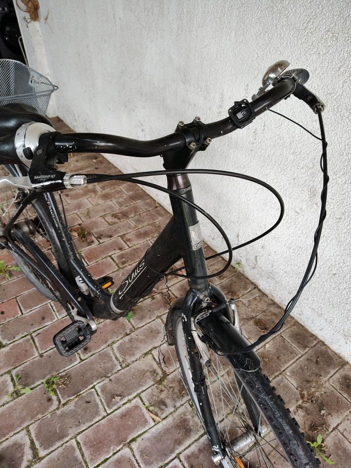 Schwarzes Fahrrad in Bamberg