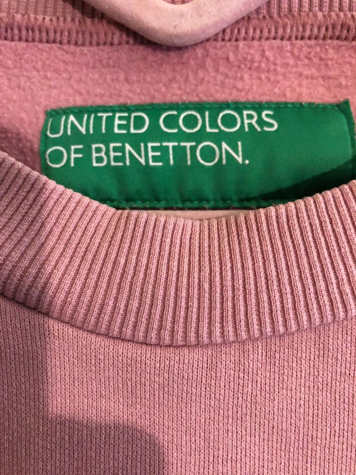 Benetton - Sweater Sweatshirt Pullover pink Oversize in Wiesbaden