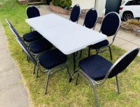 Tisch mit 8 Stühle, Bankettstühle mieten, leihen, Verleih Bielefeld - Senne Vorschau