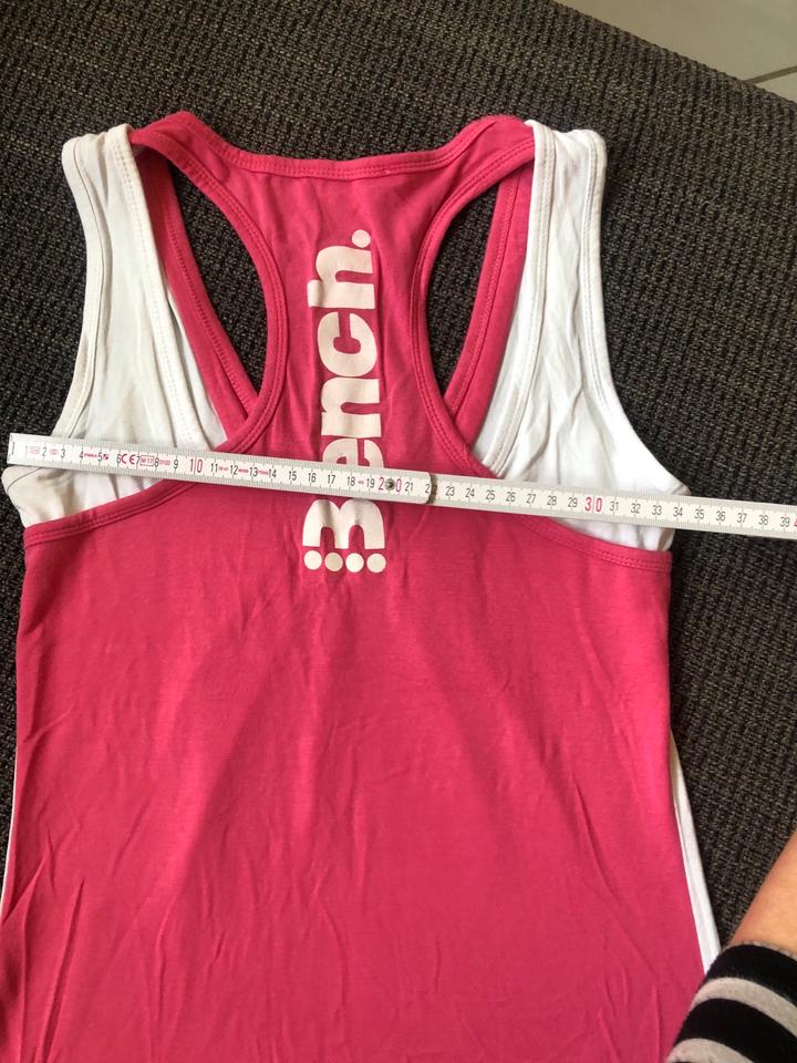 Neuwertig❗️BENCH Tanktop Trägershirt Gr M 36 38 weiß/Pink in Braunschweig