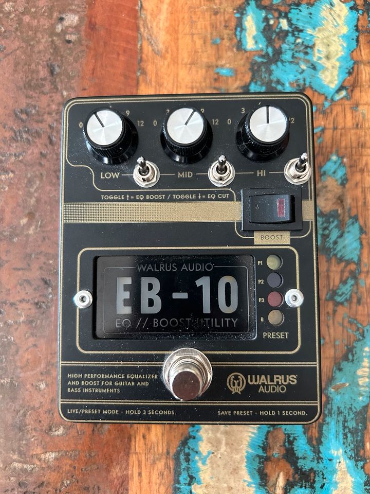 Walrus Audio EB-10 EQ/Boost Utility Booster Pedal in Baden-Baden