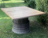 Gartentisch Funktionstisch  Teak, Alu Geflecht 120cm x 96cm Hamburg - Bergedorf Vorschau