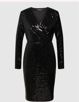 Knielanges Kleid mit Paillettenbesatz in schwarz Hessen - Pohlheim Vorschau