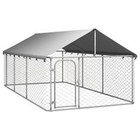 Outdoor-Hundezwinger mit Dach 400x200x150 cm Hundehaus Bayern - Bad Kissingen Vorschau