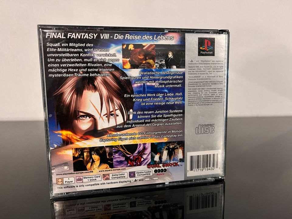 FINAL FANTASY VIII 8 - Playstation 1 Ps1 Spiel Psx ps2 ps3 spielb in Kerpen