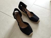 Wedges schwarz Stoff Ibizalook Gr. 39 Bayern - Obertraubling Vorschau