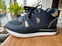 U.S. POLO ASSN. Sneaker, Gr. 39, blau-gold Hessen - Grävenwiesbach Vorschau