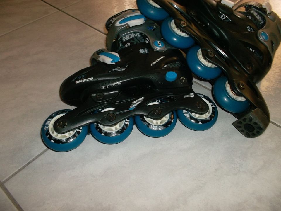 NiJDAM Inline-Skates SK8 STAR Größe verstellbar ABEC 5 Gr.30-33 in Celle