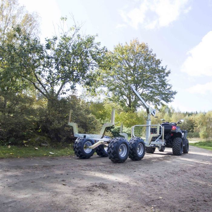 Rückewagen Anhänger Quad Rückanhänger ATV Holzanhänger Holzwagen in Görlitz