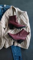 HEINE Cowboy Boots kroko bordeaux rot Stiefletten Gr40 NEU NP159€ Bayern - Mühldorf a.Inn Vorschau