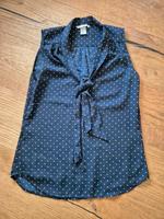 Dunkelblaue ärmellose Bluse h&m Gr. 34 sehr gut erhalten Schlaufe Hessen - Flieden Vorschau