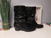 Schwarze Leder Tamaris Damen Stiefel Gr.40 Brandenburg - Blankenfelde Vorschau