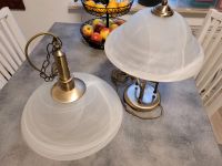 Lampen / Hängelampe / Stehlampe barock Gold Milchglas Nordrhein-Westfalen - Gladbeck Vorschau