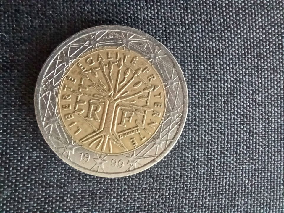 2 Euro Münze 1999 LIBERTE  RF in Erkrath