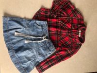 110/ 116 Zara Girl Fleece Hemd & H&M Jeansrock Baden-Württemberg - Berglen Vorschau