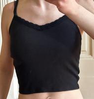 H&M Crop Top schwarz / Trägertop Berlin - Charlottenburg Vorschau