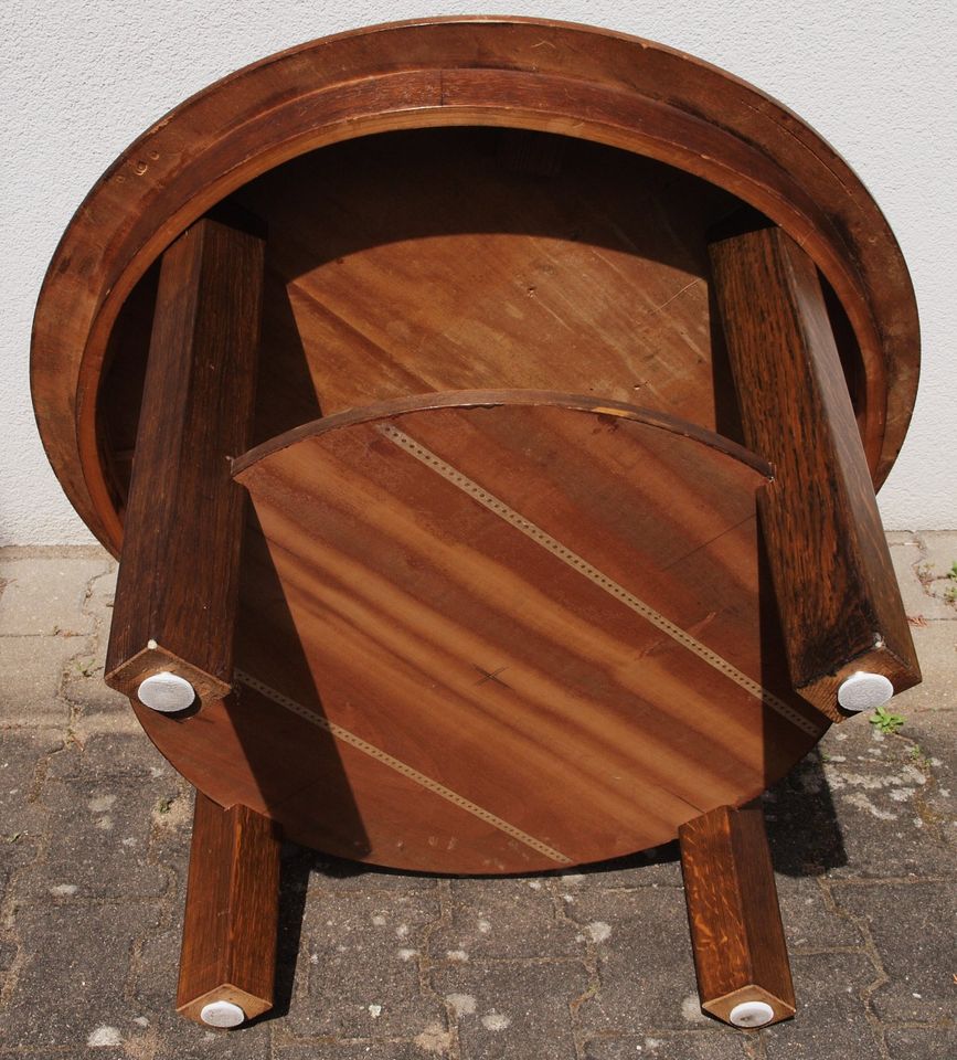 Holztisch rund - massiv - Beistelltisch - antik, praktisch, schön in Wendelstein