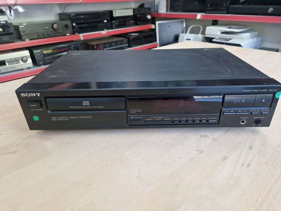 Sony CDP-297 CD Player - Geprüftes Gebrauchtgerät mit Zubehör in Dresden