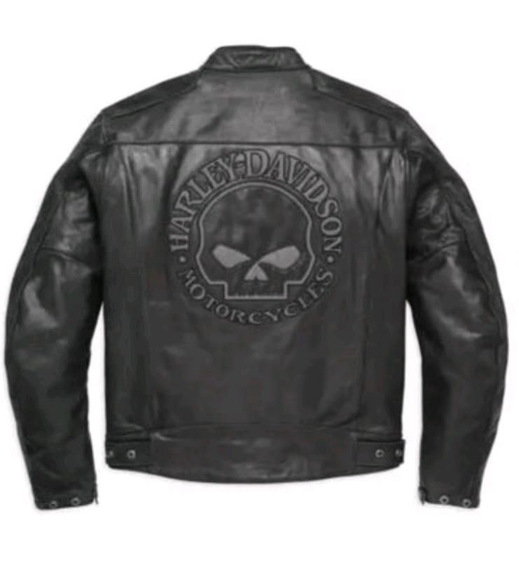 Harley Davidson Leder Jacke L ‼️‼️‼️‼️ Büffelleder mit Protektore in Aschendorf Stadt Papenburg