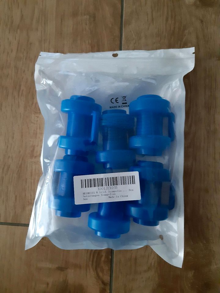 Endkappen Trampolin NEU, blau, 25mm, je 3 € in Eschenbach