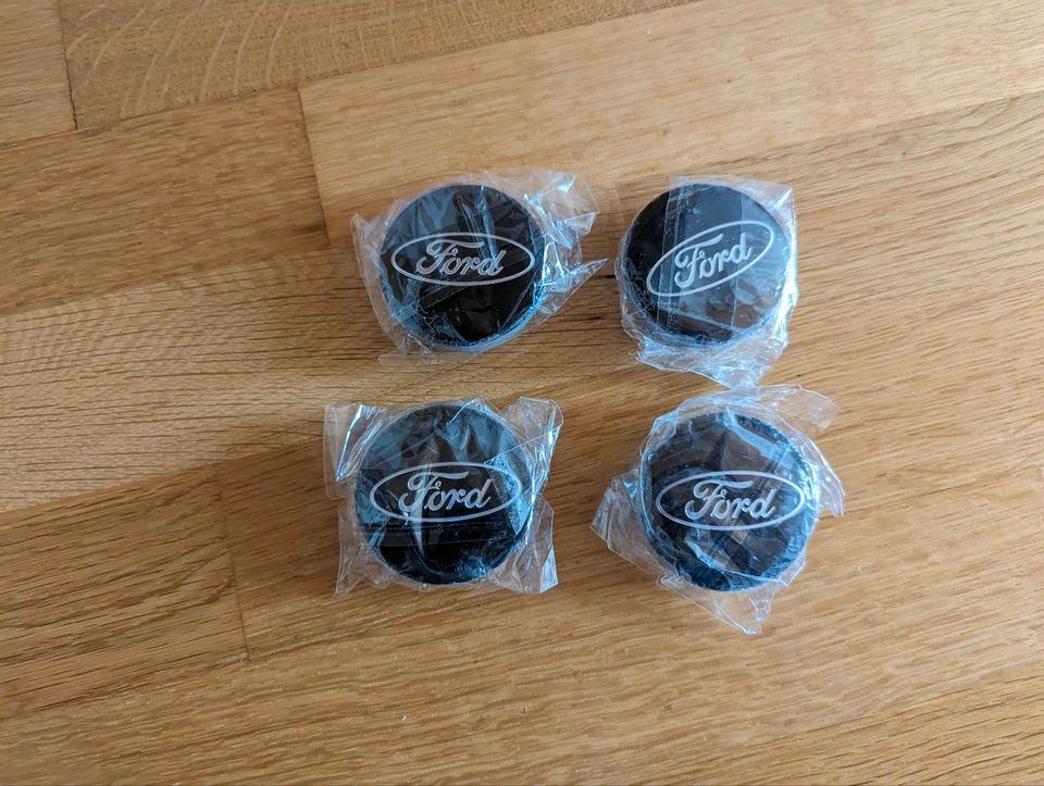 4x NEU Ford Nabendeckel Focus Fiesta Mondeo 54mm C-Max schwarz in Beuren (Hochwald)